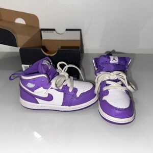 Toddler Nike Air Jordan 1s Retro Mid Purple